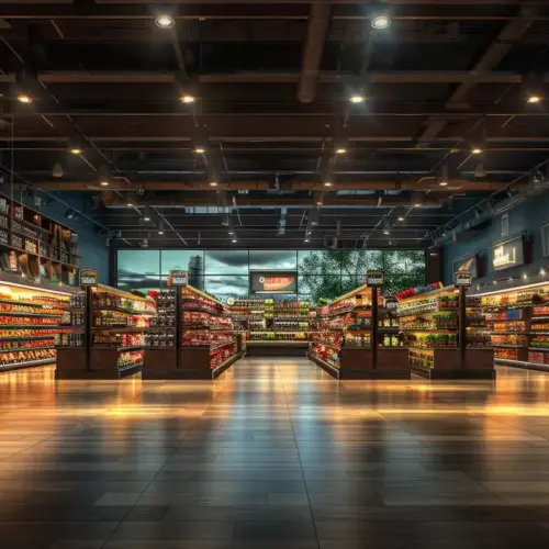 Modern supermarket