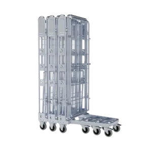 Nestable Roll Containers - nestainer® 1630, 4-sided, steel bottom (N47308451C1ZC46)